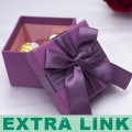 Elegant Taobao Small Purple Square Cardboard Handmade Custom Top And Base Wedding Favor Gift Box